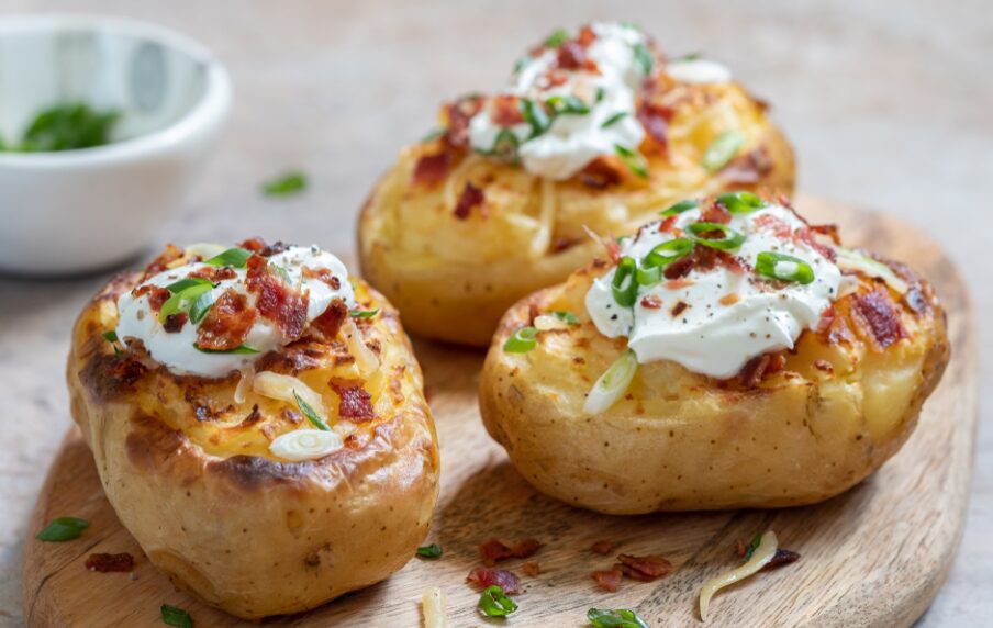 Seafood Baked Potato