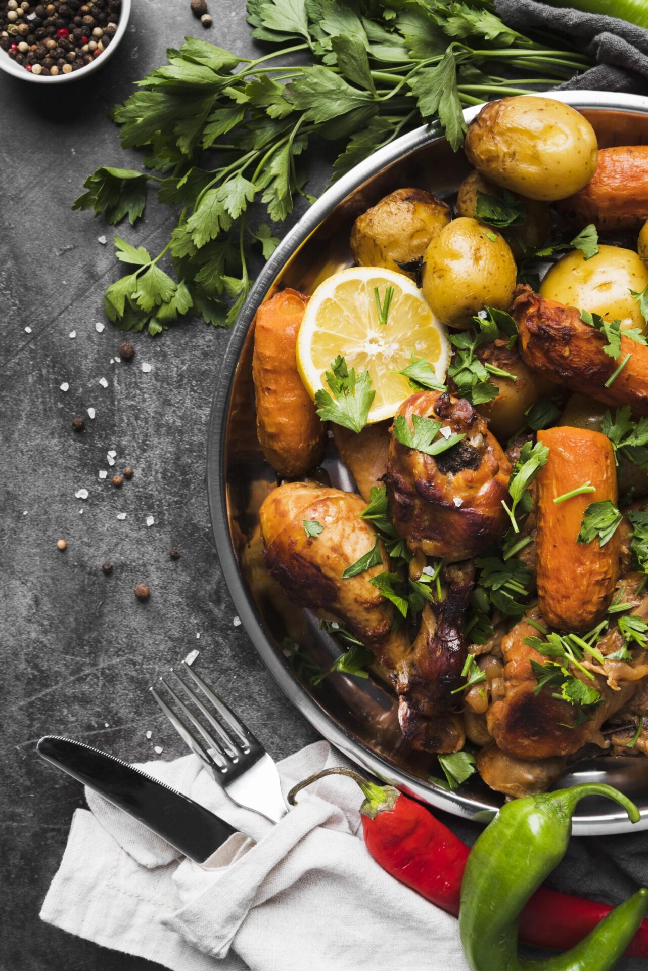 Oven Pot Roast with Potatoes and Carrots