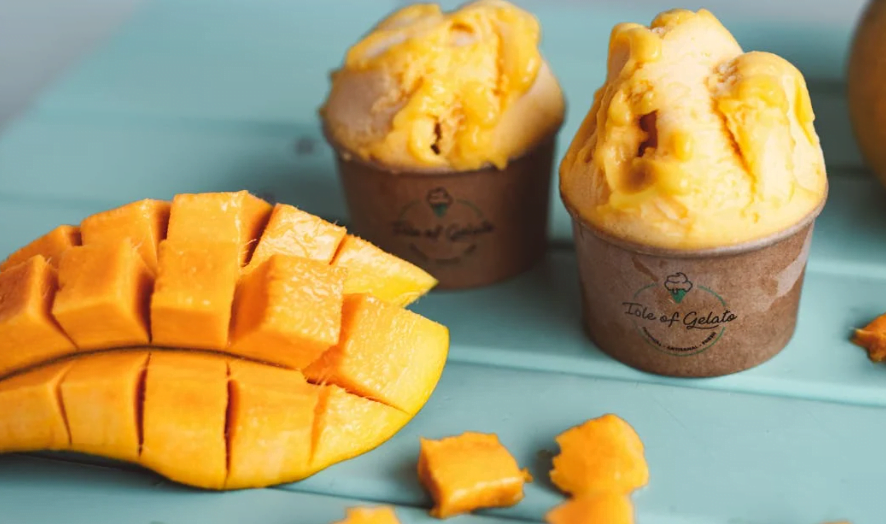 Healthy Mango Ice Cream Recipe with Coconut Milk