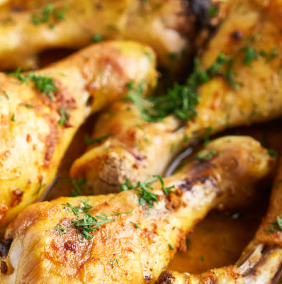 Creamy Garlic Chicken Drumsticks